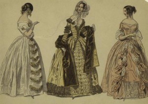 Beispiele für die Mode des 19. Jahrhunderts